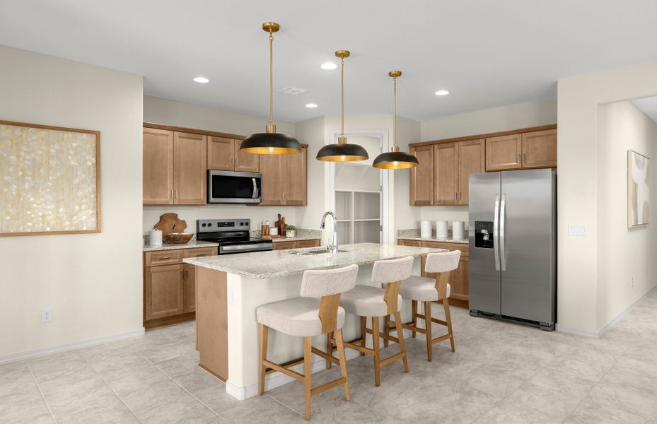 Furnished interior in a model home at Alamar in Tolleson (Image 38).