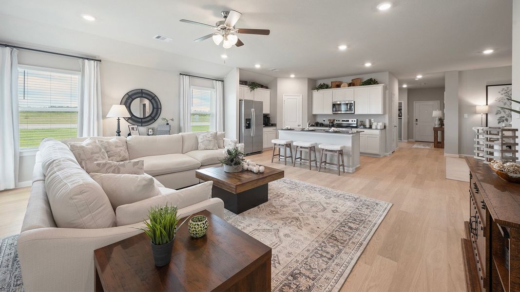 Furnished interior in a model home at Pleasant Hill in Bryan (Image 18).
