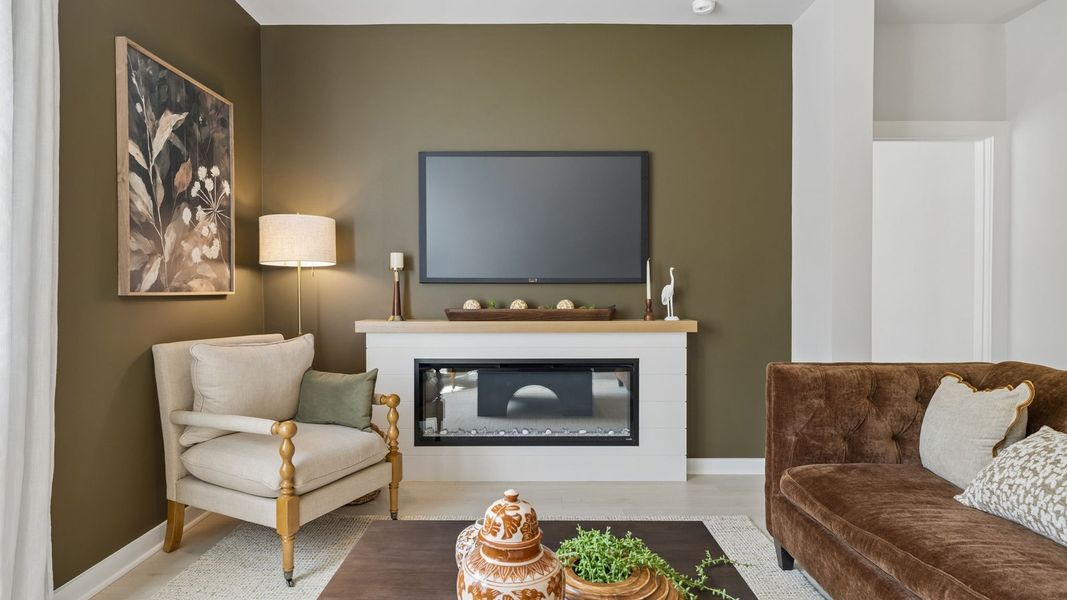 Furnished interior in a model home at Reserve at Hickory Ridge in Columbia (Image 40).