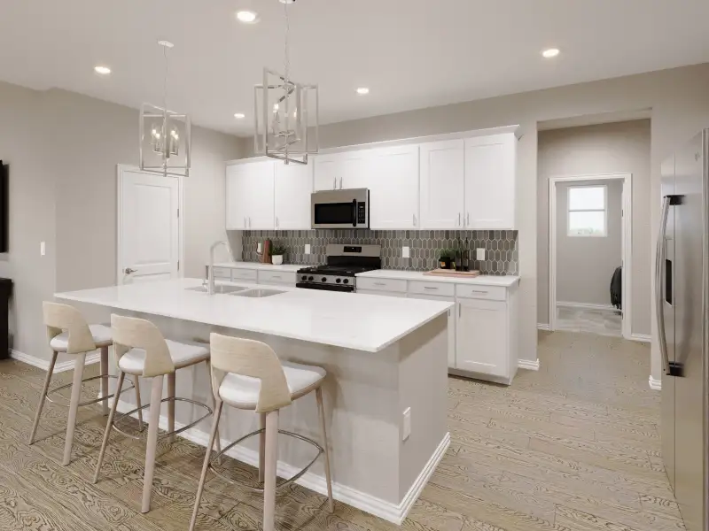 Furnished interior in a model home at Cibolo Hills West - Signature Series in Fort Worth (Image 4).