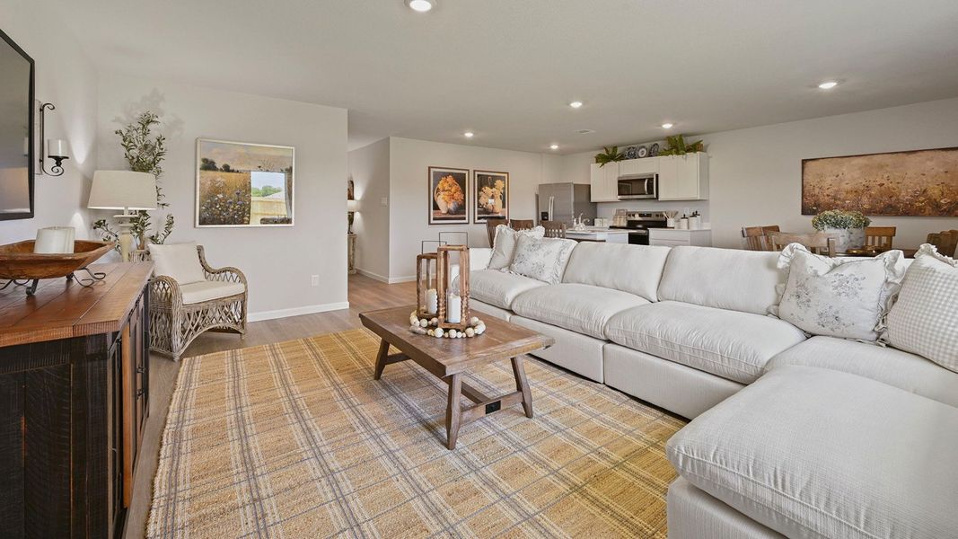 Furnished interior in a model home at Whitetail Run in Caldwell (Image 10).