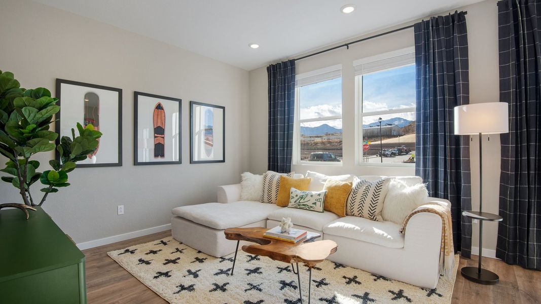 Furnished interior in a model home at Ellston Park in Colorado Springs (Image 6).