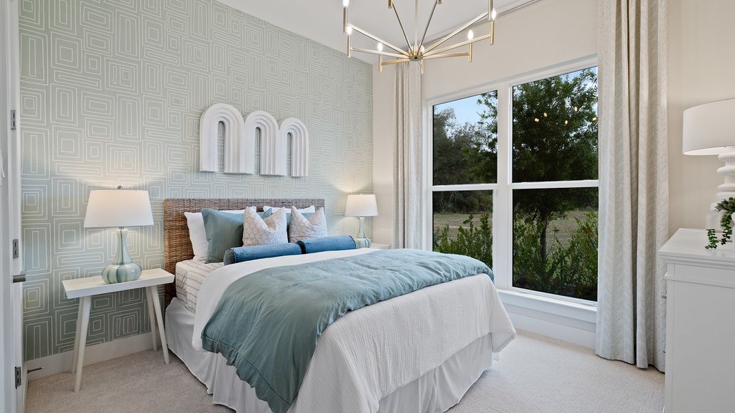 Furnished interior in a model home at Turnleaf 60' in Punta Gorda (Image 11).