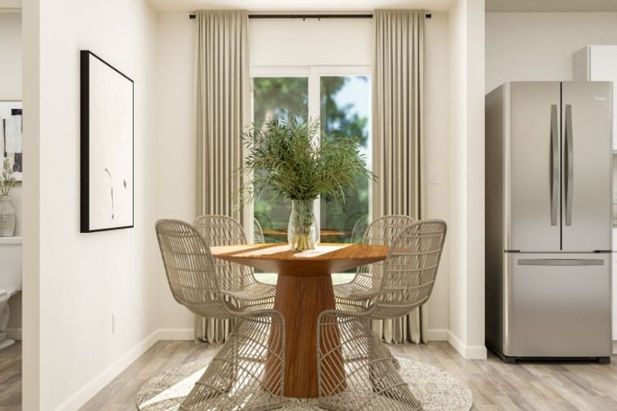 A dining room table with chairs. A dining room table with chairs.