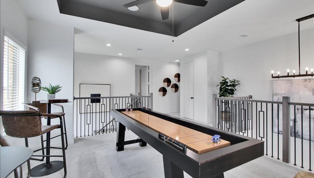 Furnished interior in a model home at Canterra Creek  60' in Iowa Colony (Image 26).