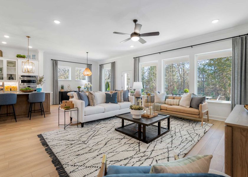 Furnished interior in a model home at Whitley Preserve – Enclave Collection in Mint Hill (Image 8).