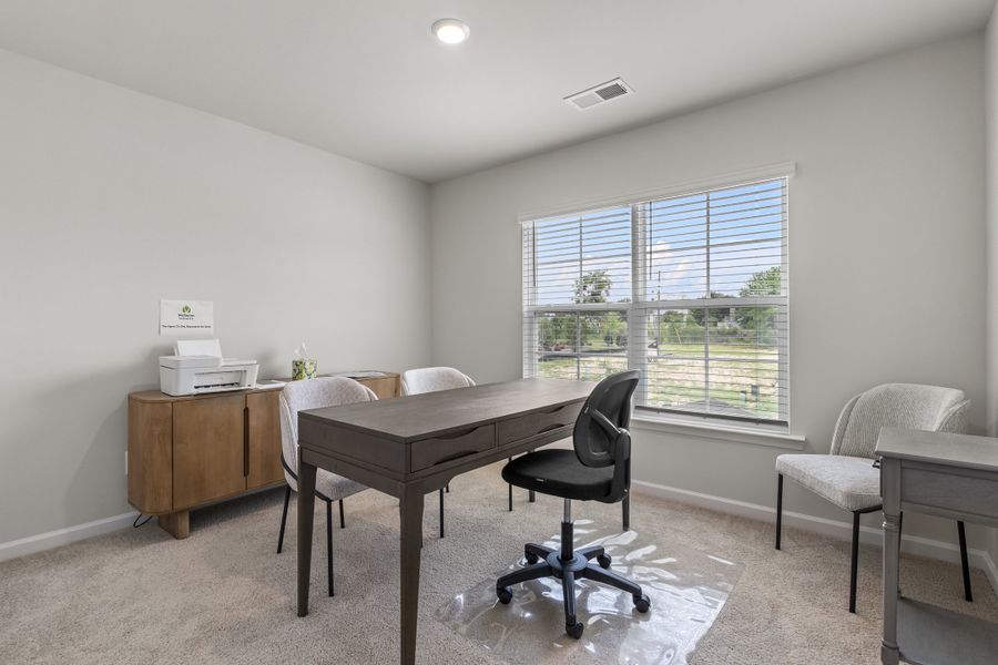 Furnished interior in a model home at South Lake Commons in Lexington (Image 27).