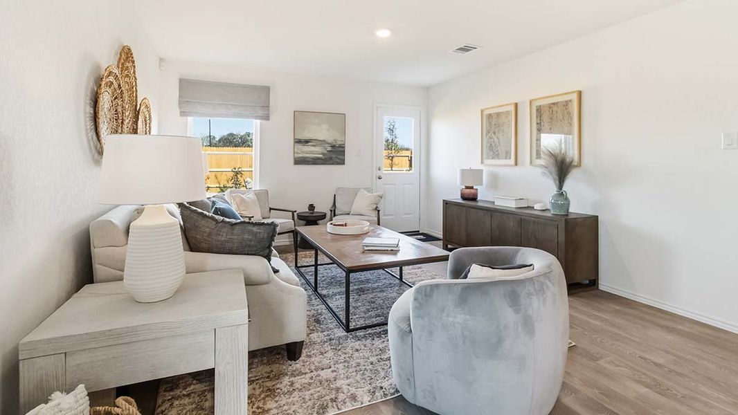 Furnished interior in a model home at Hickory Ridge in Elmendorf (Image 4).