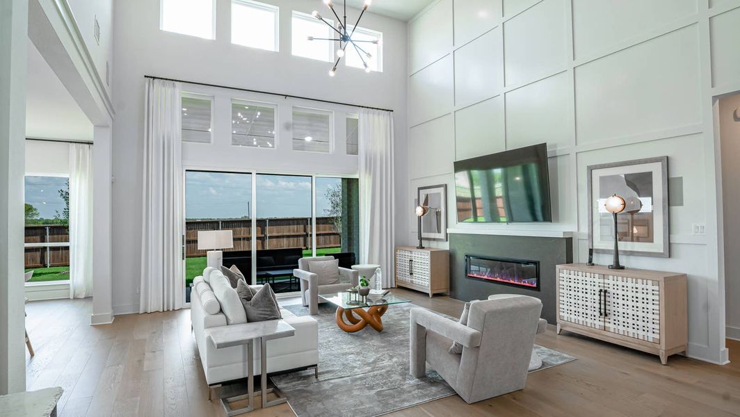 Furnished interior in a model home at Summit Parks in DeSoto (Image 5).