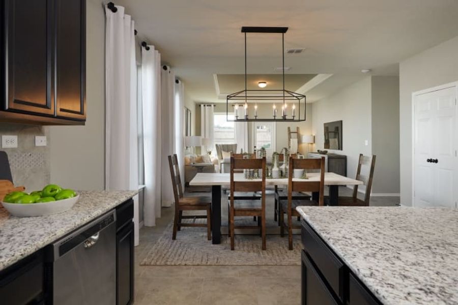 Furnished interior in a model home at Elley Crossing in New Braunfels (Image 21).