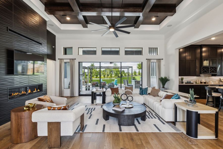 Furnished interior in a model home at The Vines in Haslet (Image 5).