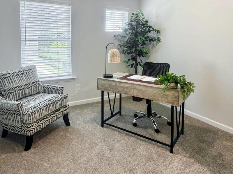 Furnished interior in a model home at Park View Reserve in Mableton (Image 19).