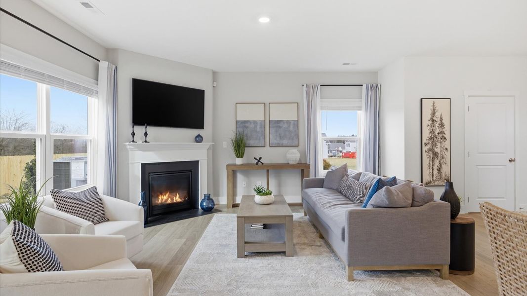 Furnished interior in a model home at Price's Point in Knoxville (Image 18).