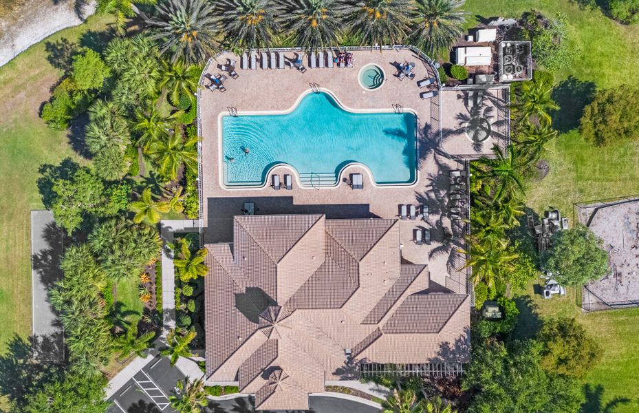 Assess to 2 Community Pools in new home community with move in ready homes for sale in Cape Coral