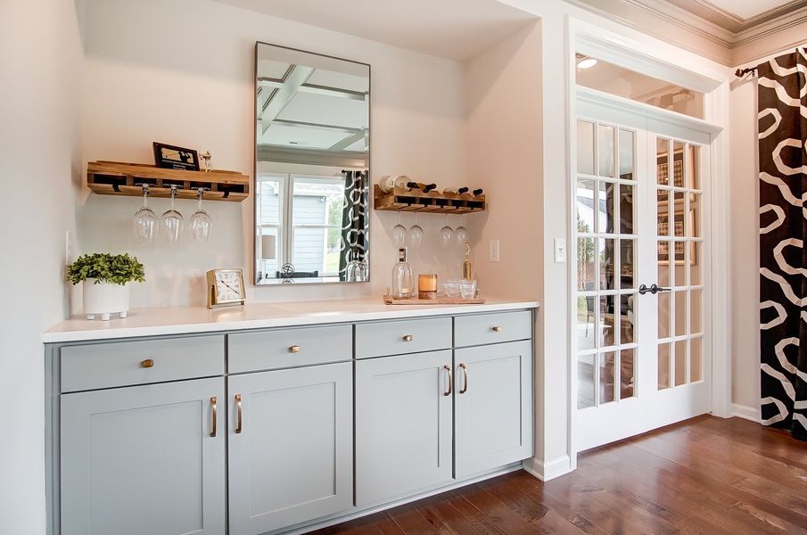 Furnished interior in a model home at Academy Park in Beaufort (Image 12). Furnished interior in a model home at Academy Park in Beaufort (Image 12).