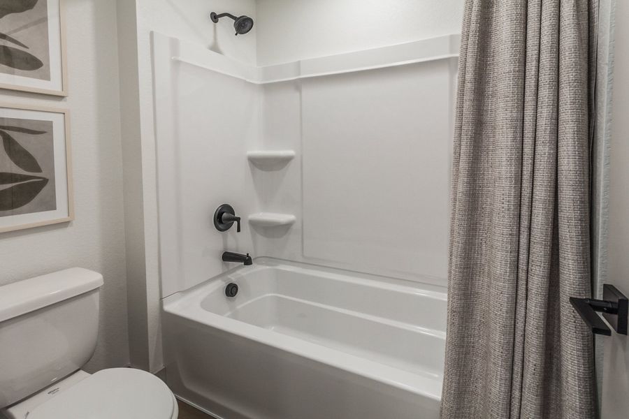 Furnished interior in a model home at Trailside Story Collection - Single Family Homes in Timnath (Image 12).