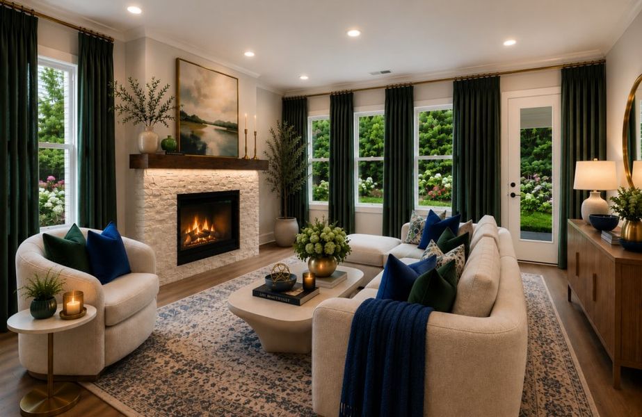 Furnished interior in a model home at The Tillery in Marietta (Image 7). Furnished interior in a model home at The Tillery in Marietta (Image 7).