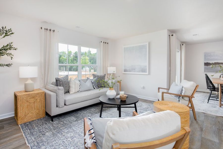 Furnished interior in a model home at Lacy Farm in Graham (Image 16). Furnished interior in a model home at Lacy Farm in Graham (Image 16).