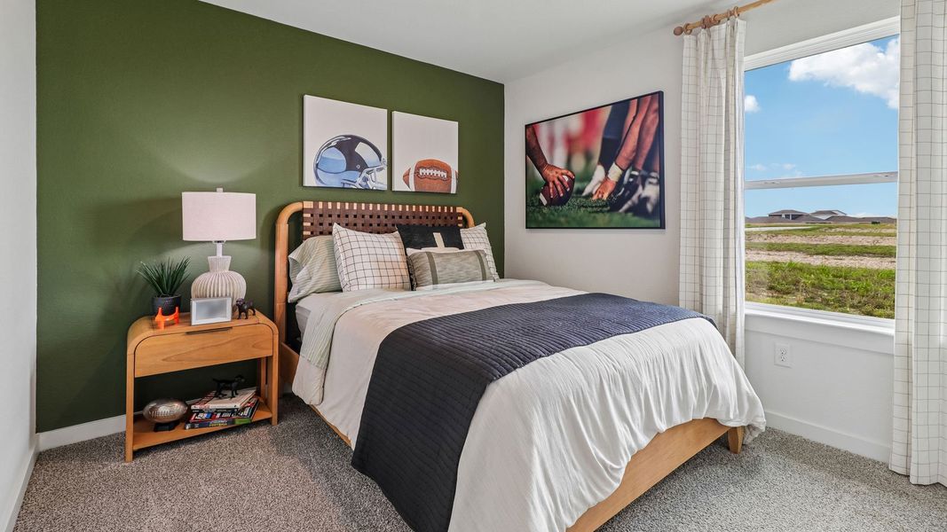 Furnished interior in a model home at Trails at Wildhorse in Austin (Image 37). Furnished interior in a model home at Trails at Wildhorse in Austin (Image 37).