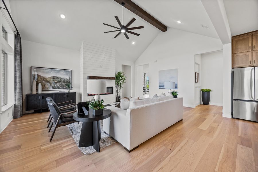 Furnished interior in a model home at Paloma Ranch in New Fairview (Image 9).