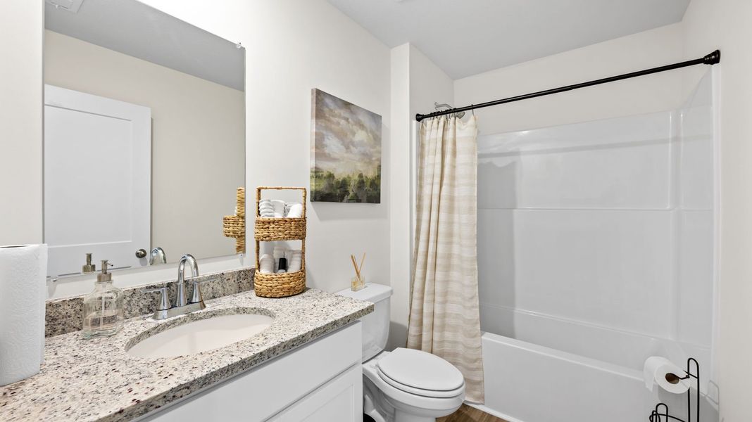 Furnished interior in a model home at Timber Creek in Rossville (Image 12).