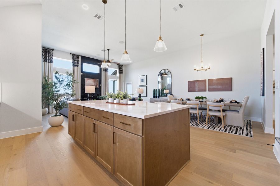 Furnished interior in a model home at Lariat in Liberty Hill (Image 30).