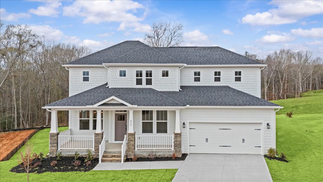 Front exterior of a home in the Rosemary Grove community, located in Greenville, SC (Image 12).