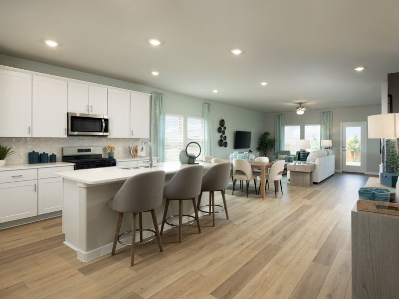 Furnished interior in a model home at Stella Hills in Denton (Image 4).