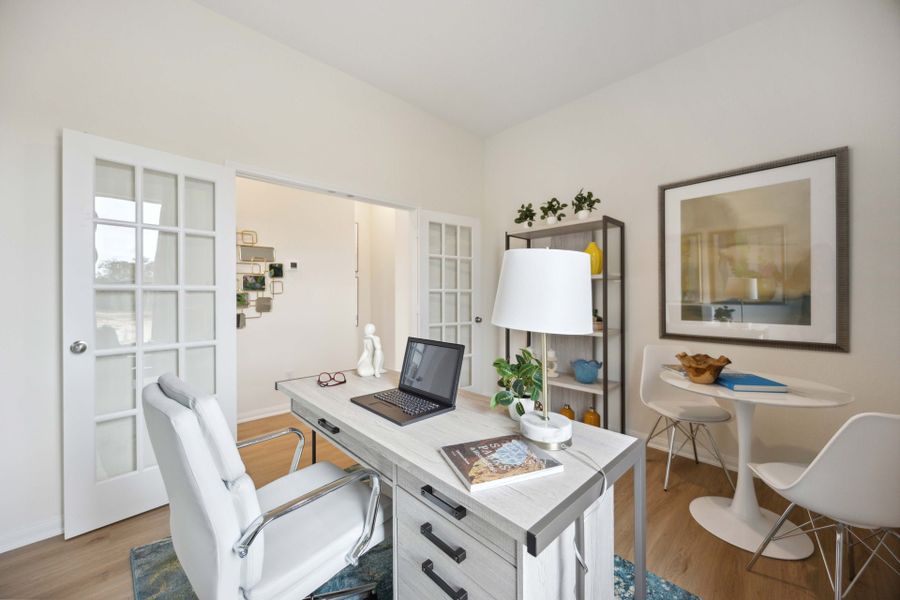 Furnished interior in a model home at Roman Forest in New Caney (Image 11).