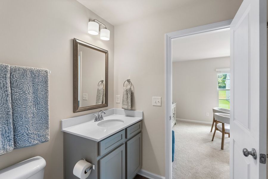 Furnished interior in a model home at Rivers Crossing in Aiken (Image 6).