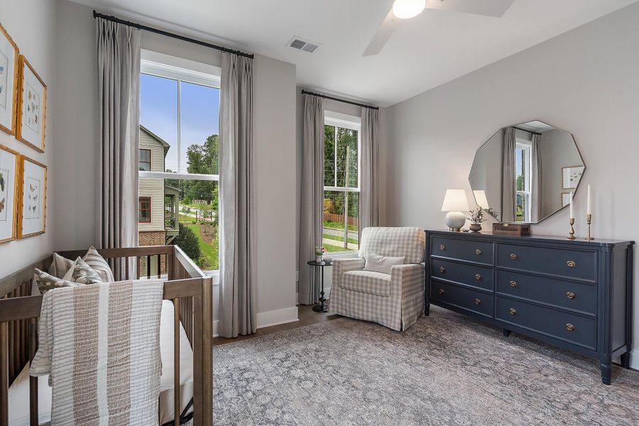 Furnished interior in a model home at Social Circle in Chattanooga (Image 29).