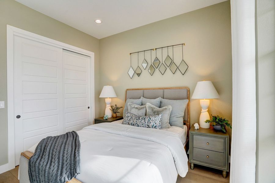 Furnished interior in a model home at Kitchel Lake at Serratoga Falls in Timnath (Image 36).
