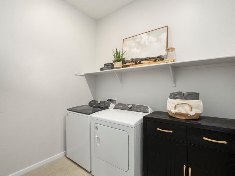 Laundry Room in Lennon Floorplan at Abel Ranch