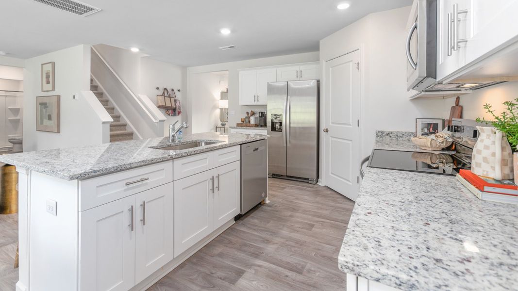 Furnished interior in a model home at Aspen Place in Thomasville (Image 19).