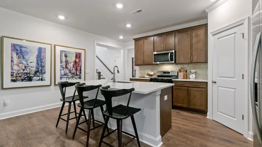 Furnished interior in a model home at Horton Park in Apex (Image 4). Furnished interior in a model home at Horton Park in Apex (Image 4).