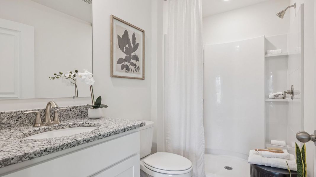 Furnished interior in a model home at Highland View in Seymour (Image 13).