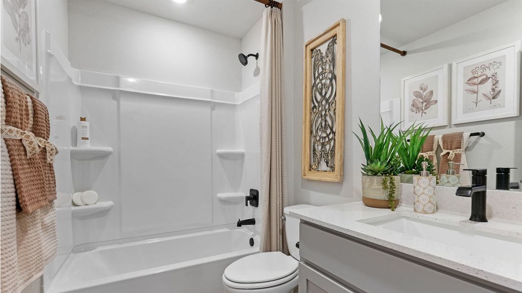 Furnished interior in a model home at The Lakes Northwest in Robstown (Image 16). Furnished interior in a model home at The Lakes Northwest in Robstown (Image 16).