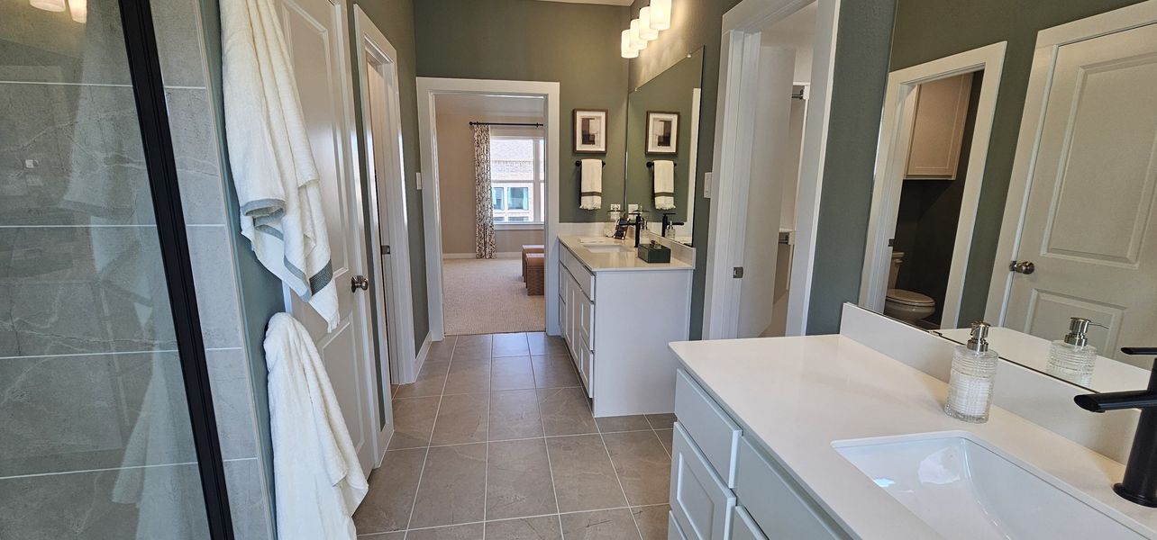 Furnished interior in a model home at Ramble 40s in Celina (Image 23).