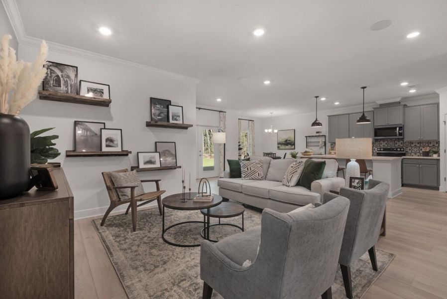 Furnished interior in a model home at Navarre in Navarre (Image 7).