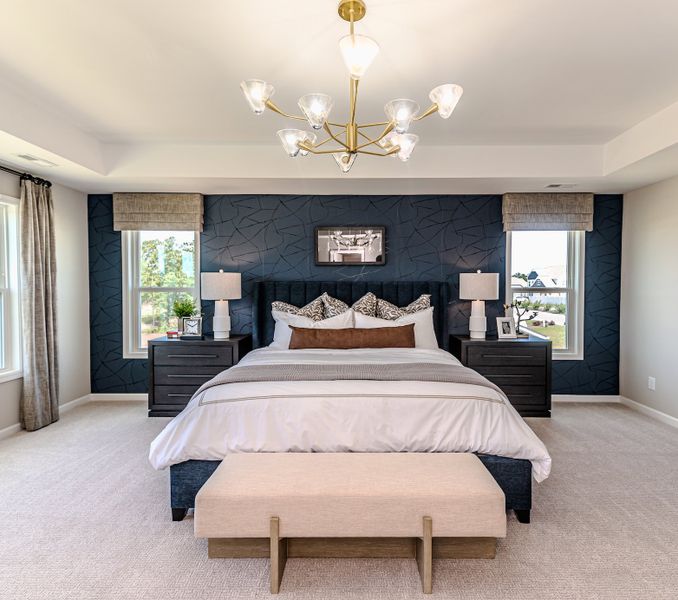 Furnished interior in a model home at Coventry Woods in Fayetteville (Image 19).