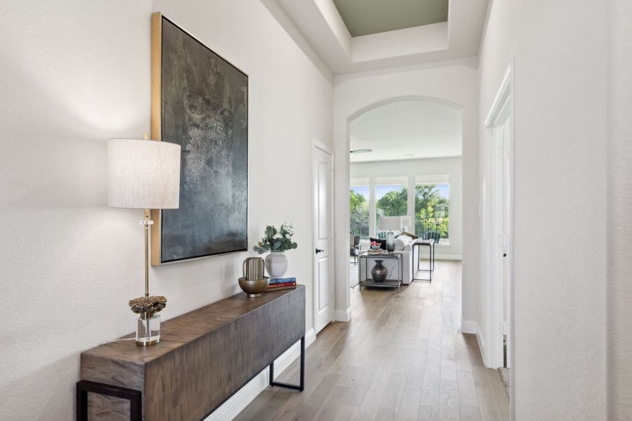 Furnished interior in a model home at Massey Meadows in Midlothian (Image 29).