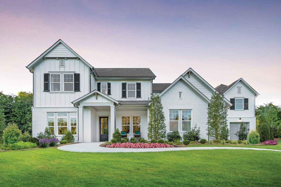 Front exterior of a home in the Meadow Brook Farms community, located in Cumming, GA (Image 1).