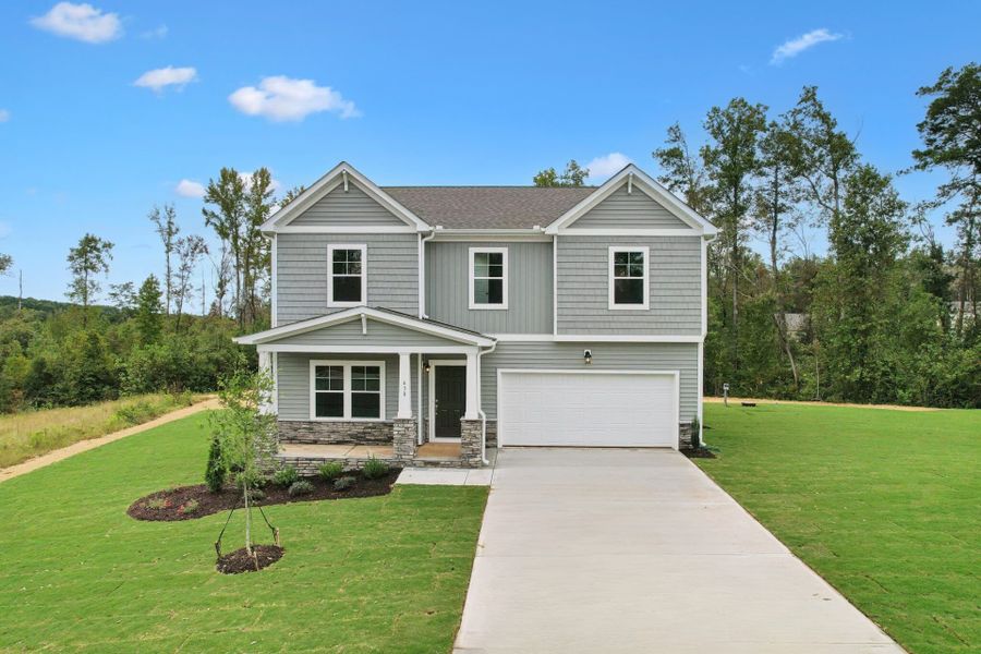 Front exterior of a home in the Oak Meadow community, located in Angier, NC (Image 2). Front exterior of a home in the Oak Meadow community, located in Angier, NC (Image 2).