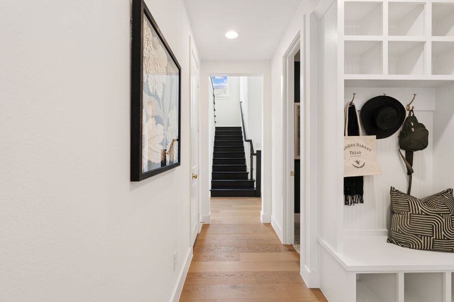 Furnished interior in a model home at Sweetgrass 65s in Haslet (Image 30).