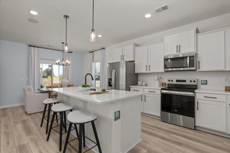 Furnished interior in a model home at Southbridge in Sumter (Image 23).