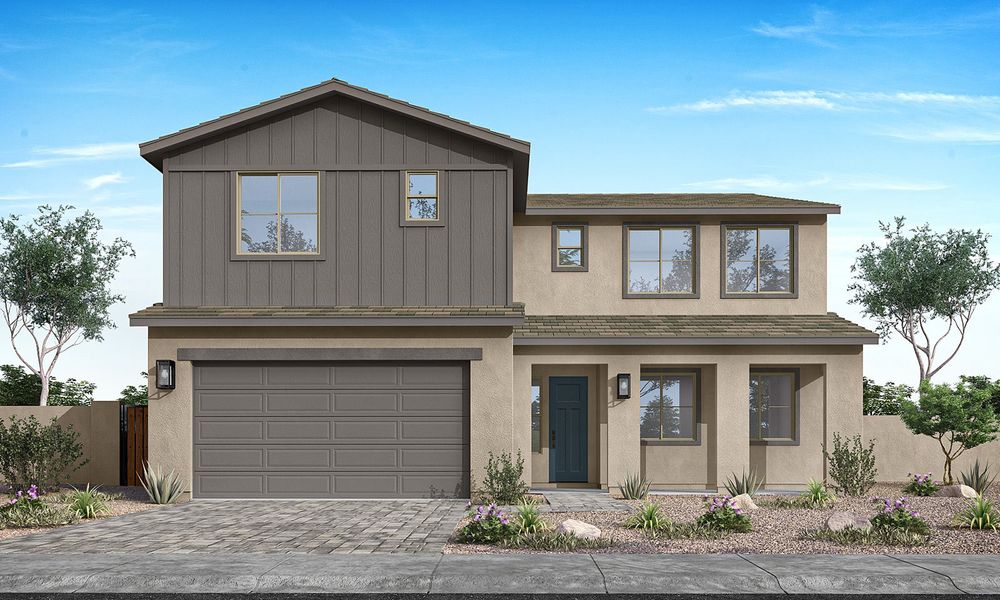 Front exterior of a home in the Terraza community, located in San Tan Valley, AZ (Image 30).