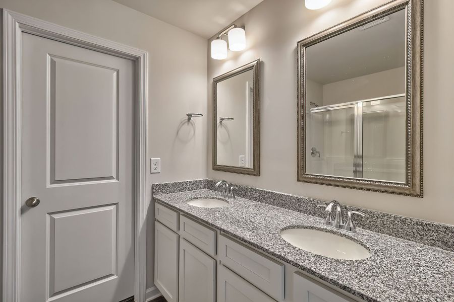 Furnished interior in a model home at South Welcome in Greenville (Image 7).