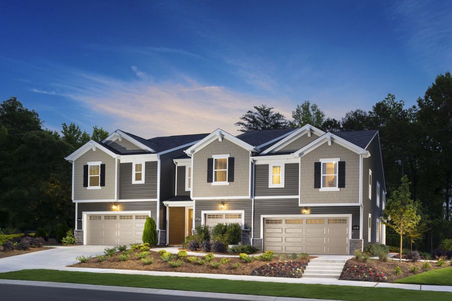 Front exterior of a home in the Stonesummit at Reedy Creek community, located in Charlotte, NC (Image 3).