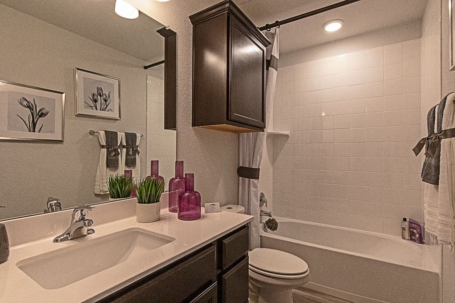 Furnished interior in a model home at Creekside Hills in Copperas Cove (Image 18).