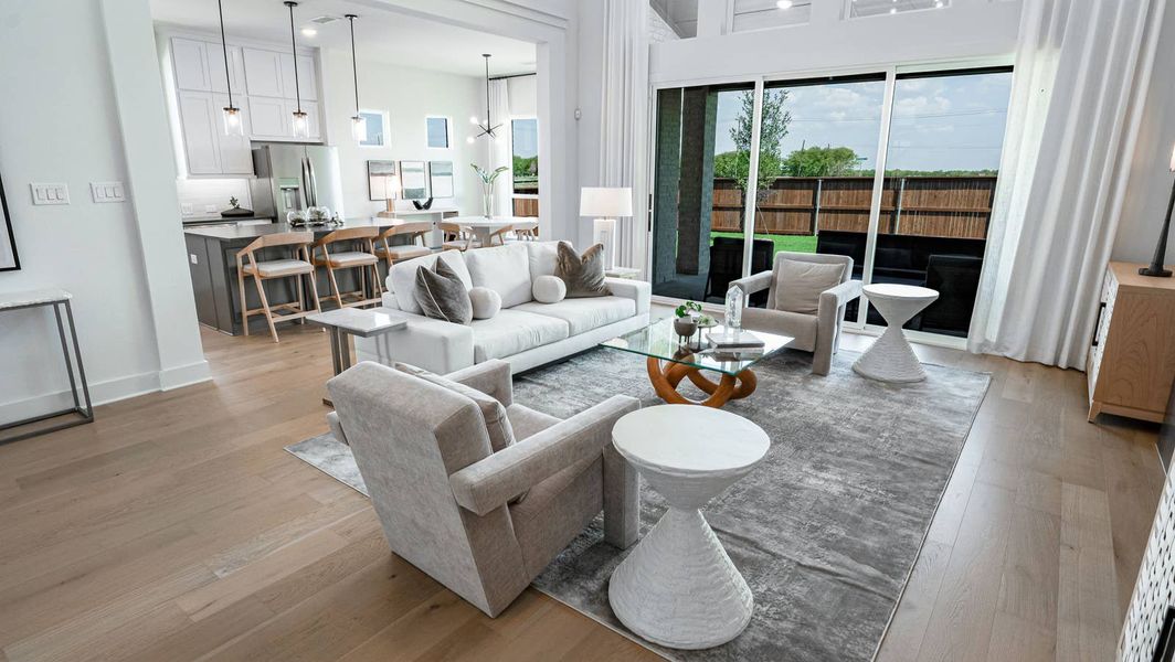Furnished interior in a model home at Bear Creek in Cedar Hill (Image 2).